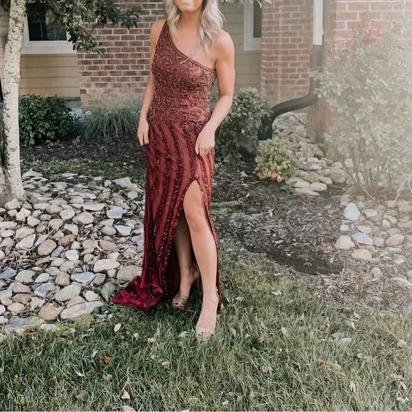 sherri hill burgundy dress Women Bodycon Maxi Dresses Sleeveless Spaghetti Strap Long Dress Elega –  Atbuty
